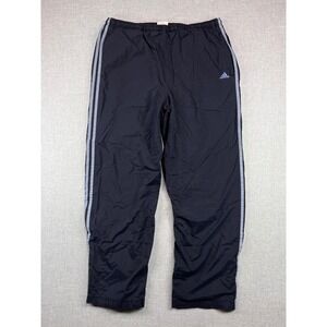 VTG Y2K adidas Insulated Track Pants Men Large Blue 3 Stripe Warm Up *No String*